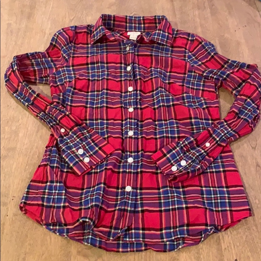 Jcrew plaid button down shirt